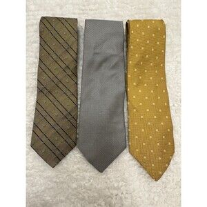 Lot of 3 Brooks Brothers Silk Ties Golden Fleece Repp & Polka Dot 346 Makers USA
